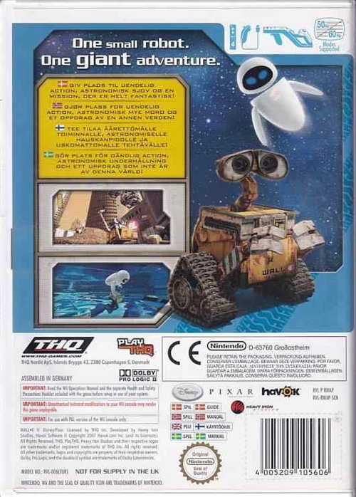 Wall-E - Nintendo Wii (B Grade) (Genbrug)